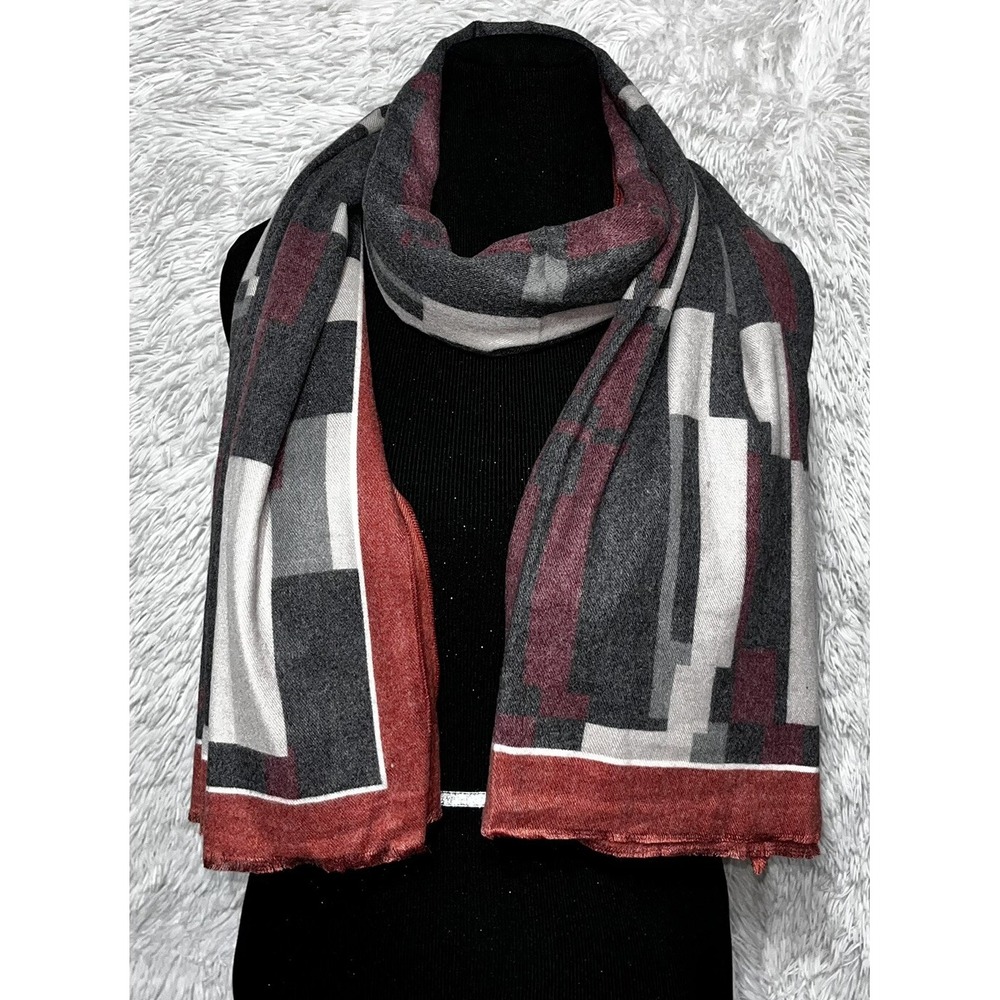 Womens Plaid Fringe Warm Winter Scarf Soft Ladies Neck Shawl Wrap